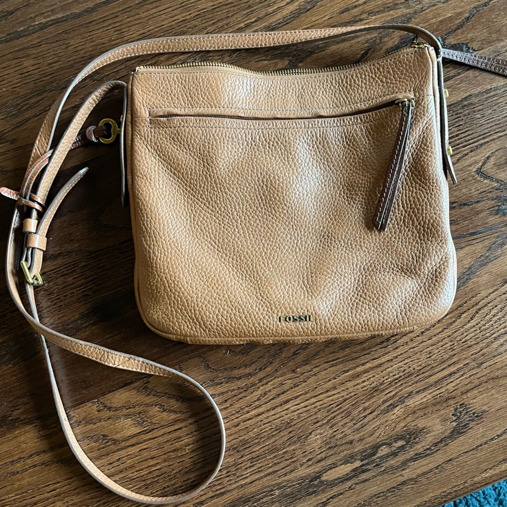 Fossil Light Brown Crossbody Bag